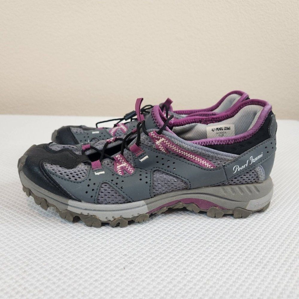 Pearl Izumi W X-Alp Drift II Womens Gray Pink 2 Bolt Cycling Shoes US 8.5 40